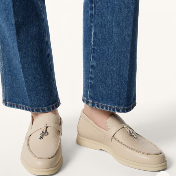 Loro Piana Summer Charms Leather Loafers - Picture 5 of 6